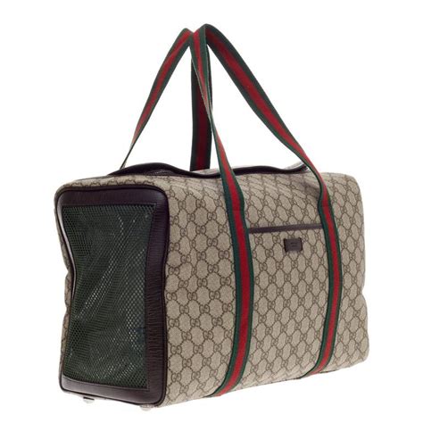 gucci bag with cat head|gucci pet carrier for sale.